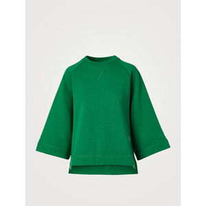 GANNI ISOLI Oversided Raglan Sweatshirt NWT Size XS Kelly Green